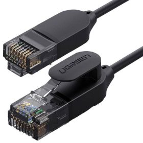   UGREEN CAT 6A tiszta réz Ethernet kábel OD2.8 1.5 m fekete NW122