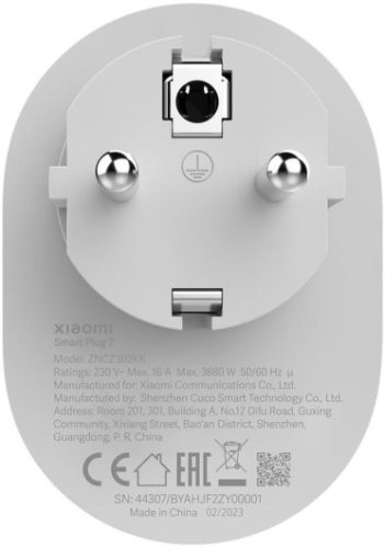 Xiaomi Smart Plug 2 Wi-Fi okoskonnektor