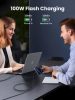 UGREEN USB-C - USB-C PD gyorstöltés kábel Space szürke 3 m L512