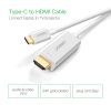 UGREEN USB-C - HDMI kábel apa - apa ABS ház 1.5 m fehér MM121