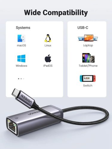 UGREEN USB-C Gigabit Ethernet adapter CM483