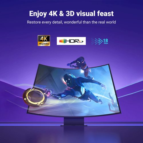 UGREEN 4K HDMI kábel apa - apa fonott 2 m HD119