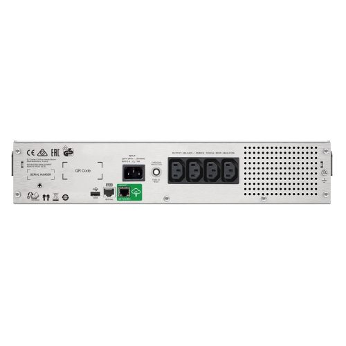 APC SMC1500I-2UC Smart-UPS C 1500VA 900W LCD 230V 2U Rack Smart Connect szünetmentes tápegység