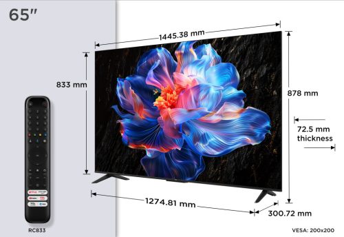 TCL 65" 65V6C LED 165cm 4K UHD Google TV