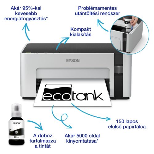 Epson EcoTank M1100 mono tintasugaras egyfunkciós nyomtató