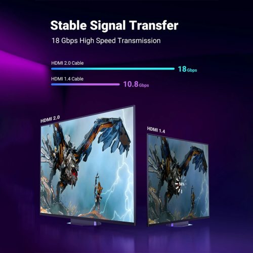 UGREEN 4K HDMI kábel apa - apa fonott 3 m HD119