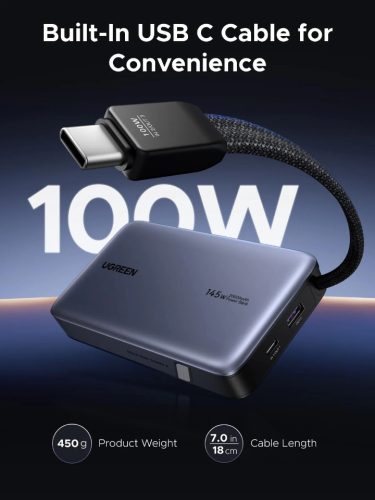 UGREEN 20000mAh kétirányú gyorstöltés powerbank PB551
