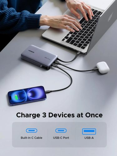 UGREEN 20000mAh kétirányú gyorstöltés powerbank PB551