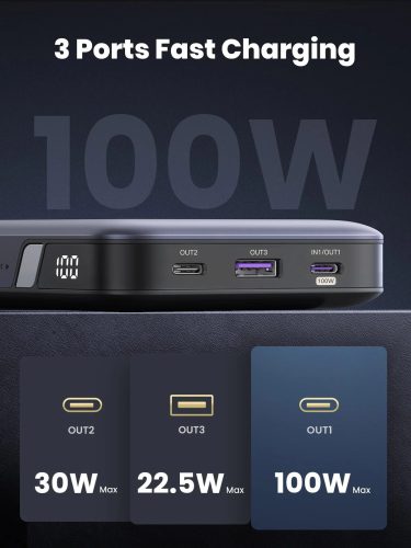 UGREEN 20000mAh kétirányú gyorstöltés powerbank PB720