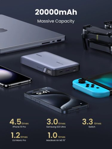 UGREEN 20000mAh kétirányú gyorstöltés powerbank PB720