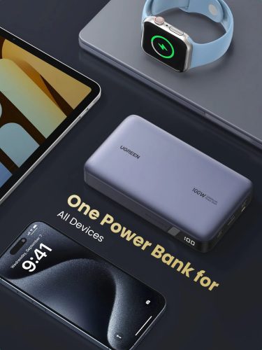 UGREEN 20000mAh kétirányú gyorstöltés powerbank PB720
