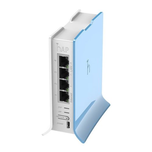 MIKROTIK Wireless Router hAP lite TC 4x100Mbps, Wi-Fi 4, Asztali, RB941-2ND-TC