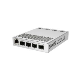   MIKROTIK Switch/Router 1x1000Mbps + 4x10Gbit SFP+, Asztali, CRS305-1G-4S+IN