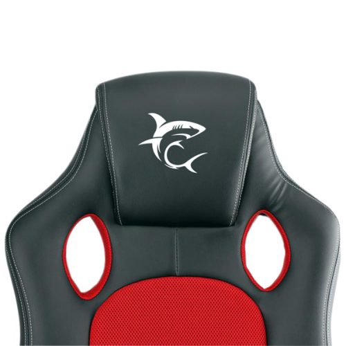 WHITE SHARK KINGS THRONE gamer szék fekete/piros