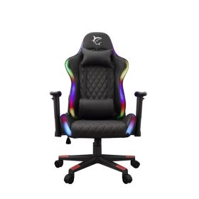 WHITE SHARK THUNDERBOLT RGB gamer szék fekete/piros varrás