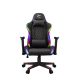 WHITE SHARK THUNDERBOLT RGB gamer szék fekete/piros varrás