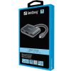 SANDBERG USB-C dokkoló, USB-C Dock 2xHDMI+1xVGA+USB+PD