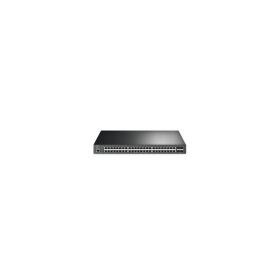   TP-LINK Switch 48x1000Mbps (48xPOE+) + 4x10Gbps SFP+ + 1konzol port, Menedzselhető, SG3452XP