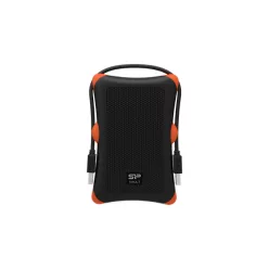   SILICON POWER 2.5" HDD USB 3.2 2TB Armor A30 ütésálló, Fekete-Narancs