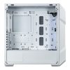 COOLER MASTER Ház ATX MasterBox TD500 MESH V2, Tápegység nélkül, Edzett Üveg, fehér