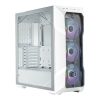 COOLER MASTER Ház ATX MasterBox TD500 MESH V2, Tápegység nélkül, Edzett Üveg, fehér