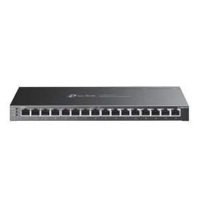   TP-LINK Switch 16x1000Mbps (8xPOE+), Fémházas Asztali Menedzselhető, SG2016P