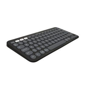   LOGITECH Billentyűzet - Pebble Keys 2 K380s Vezeték Nélküli & Bluetooth Grafitszürke, US