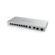 ZYXEL Switch 8x1000Mbps + 2x2.5Gbps + 2xSFP+ Nem Menedzselhető, XGS1010-12-ZZ0102F