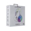 WHITE SHARK FIREFLY-W, GH-2342-W gamer fejhallgató, fehér/RGB, (3.5 Jack)