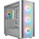 COOLER MASTER Ház ATX MasterBox 600, Tápegység nélkül, Üvegfalú, fehér