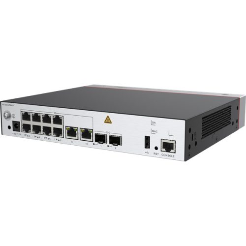 Huawei eKit Vezeték Nélküli Access Kontroller 10x1000Mbps + 2x10GE (SFP+) + 1konzol port, max 256 AP - AC650-256AP