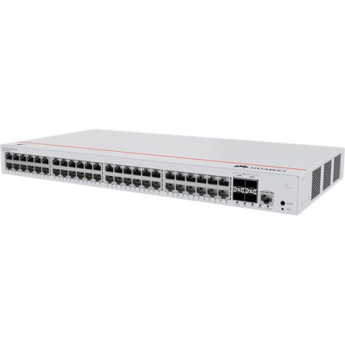 Huawei eKit Switch 48x1000Mbps (380W POE+) + 4x10GE (SFP+) + 1konzol port, iStack, Layer2+ managed, Rackes - S310-48P4X