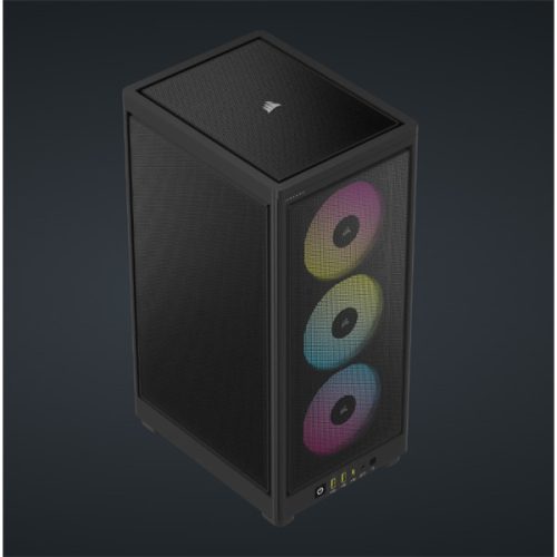 CORSAIR Ház Mini-ITX 2000D RGB AIRFLOW, SFX Tápegység nélkül, fekete