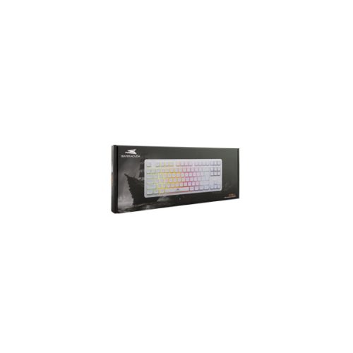 BARACUDA BGK-001114W fehér gamer billentyűzet, angol
