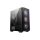 MSI Ház Micro ATX FORGE M100A, 4xA-RGB ventilátor, Tápegység nélkül, üvegfalú, fekete