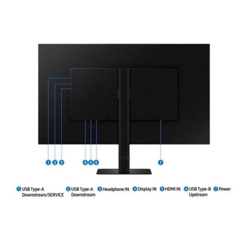 SAMSUNG B2B 60Hz 32" VA monitor, 4K (3840x2160), 16:9, 350cd/m, 5ms, HDMI/DP/3xUSB