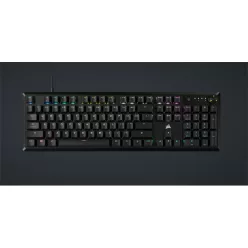   CORSAIR Vezetékes Billentyűzet Gaming, K70 CORE RGB, Mechanikus, MLX Red switch, 104 gombos, US, fekete