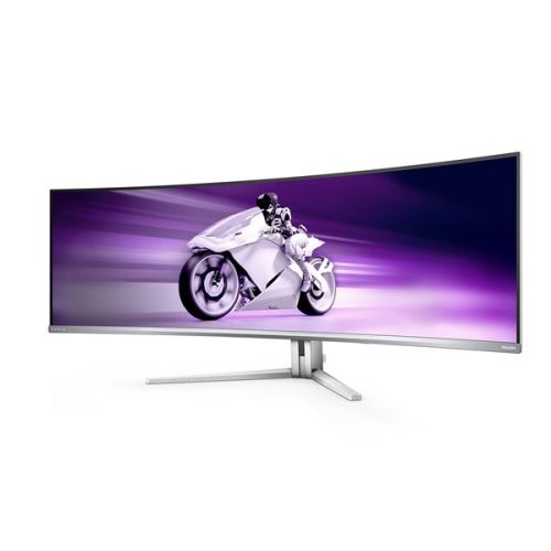 Philips EVNIA ívelt OLED monitor 49", 49M2C8900L/00 5120x1440, 32:9, 0,03ms, 1.000 cd/m2, HDMIx2/DP/USBx4/USB-C (90W)