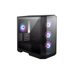   MSI Ház Micro ATX PANO M100R PZ, 4xARGB ventilátor, Tápegység nélkül, üvegfalú, fekete