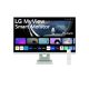 LG Smart IPS monitor 31.5" 32SR50F-W, 1920x1080, 16:9, 250cd/m2, 5ms, 2xHDMI/2xUSB/Bluetooth/AirPlay, hangszóró