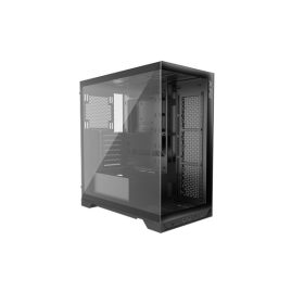   ADATA XPG Ház Midi ATX Invader X, 5x120mm RGB ventilátor, Tápegység nélkül, üvegfalú, fekete
