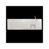 WHITE SHARK  TACHI-W/US WS GK-003241W-US vezetékes membrán gamer billentyűzet, 104 gomb fehér (angol)