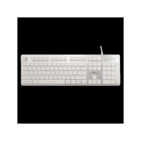   WHITE SHARK  TACHI-W/US WS GK-003241W-US vezetékes membrán gamer billentyűzet, 104 gomb fehér (angol)