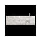 WHITE SHARK  TACHI-W/US WS GK-003241W-US vezetékes membrán gamer billentyűzet, 104 gomb fehér (angol)