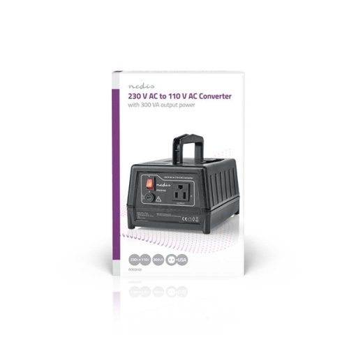 Nedis POCO102 tápegység, feszültség átalakító, konverter 230 V AC - 110V AC 300W, USA