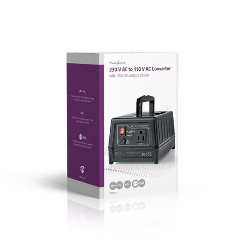 Nedis POCO102 tápegység, feszültség átalakító, konverter 230 V AC - 110V AC 300W, USA