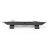 Nedis NBCR101BK notebook hűtő, 17", 125mm ventilátor, LED, zaj 15db