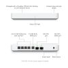 UBiQUiTi Vezetékes Router Gateway 4x2,5GbE + 1x10GbE + 1x10Gbit SFP+, Asztali - UXG-FIBER