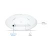 UBiQUiTi Wireless AccessPoint 1x2500Mbps, Wi-Fi 7, Falra rögzíthető - U7-LITE