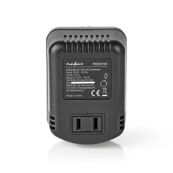   Nedis POCO104 tápegység, feszültség átalakító, konverter, 230V AC - 110V AC, 30W, USA